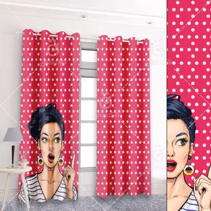 پرده پانچی کد 1207 (طرح چهره)