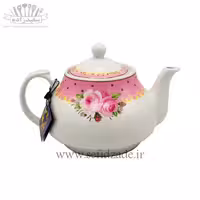 قوری چینی شکس (SHEX) مدل دریا حاشیه صورتی 750ml