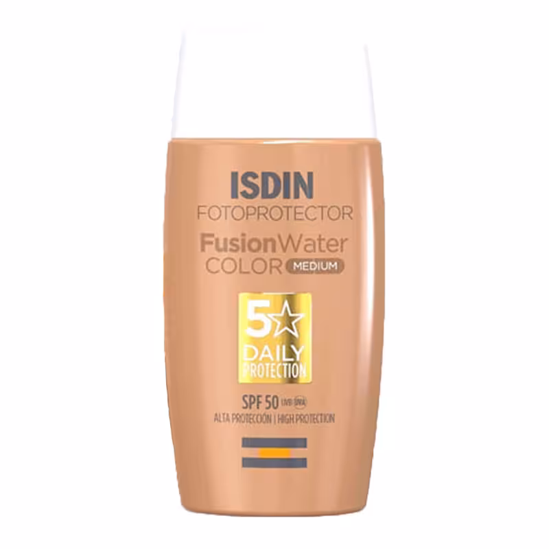 ضد آفتاب SPF50 فیوژن واتر رنگی ایزدین رنگ Medium حجم 50ml