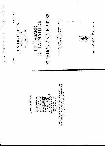 خرید و دانلود نسخه کامل کتاب Chance and matter