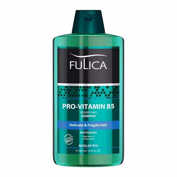شامپو روزانه فاقد سولفات موی حساس و شکننده Pro Vitamin B5 فولیکا 400 میلیلیتر Fulica