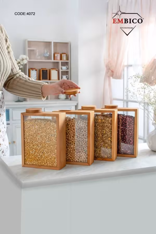 جا حبوباتی چوب شیشه امبیکو 4072(Embico )
