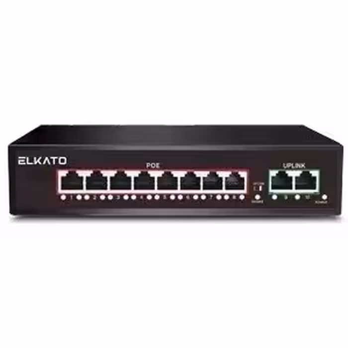 سوییچ 8 پورت PoE الکاتو ELKATO 1SB0820BP-120W | فروشگاه کم نیو