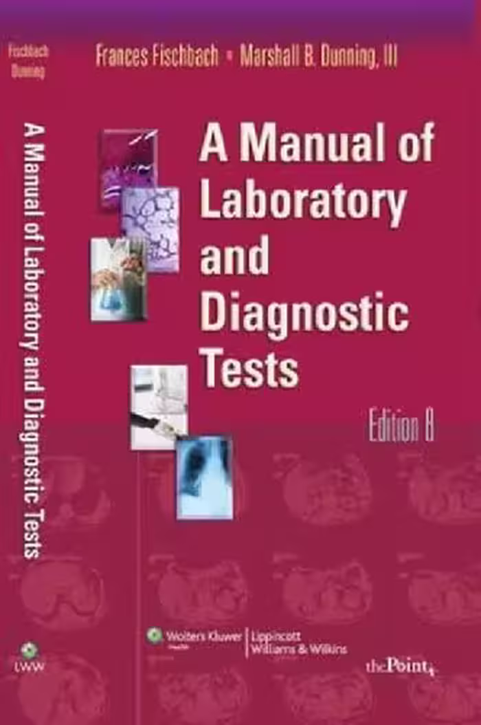 خرید و دانلود نسخه کامل کتاب A Manual of Laboratory and Diagnostic Tests