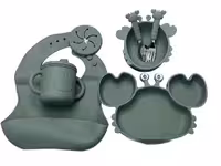 ست ظرف غذا سیلیکونی هشت تکه طرح خرچنگ ALGO