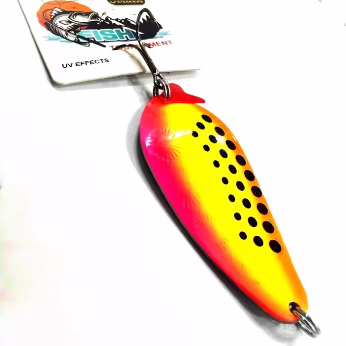 قاشقک ماهیگیری پرچمی خالدار 28 گرمی گلدن فیش GOLDEN FISH