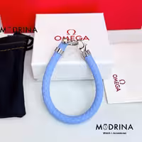 دستبند امگا رابر آبی آسمانی مستر OMEGA BRACELET