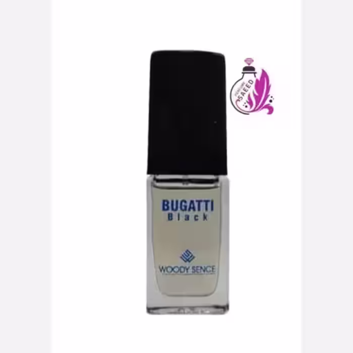 عطر جیبی  بوگاتی بلک مردانه وودی سنس  15 میل