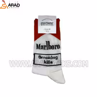جوراب ساقدار طرح سیگار مارلبرو