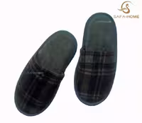 دمپایی حوله ای پودیران طرح ماکان یشمی