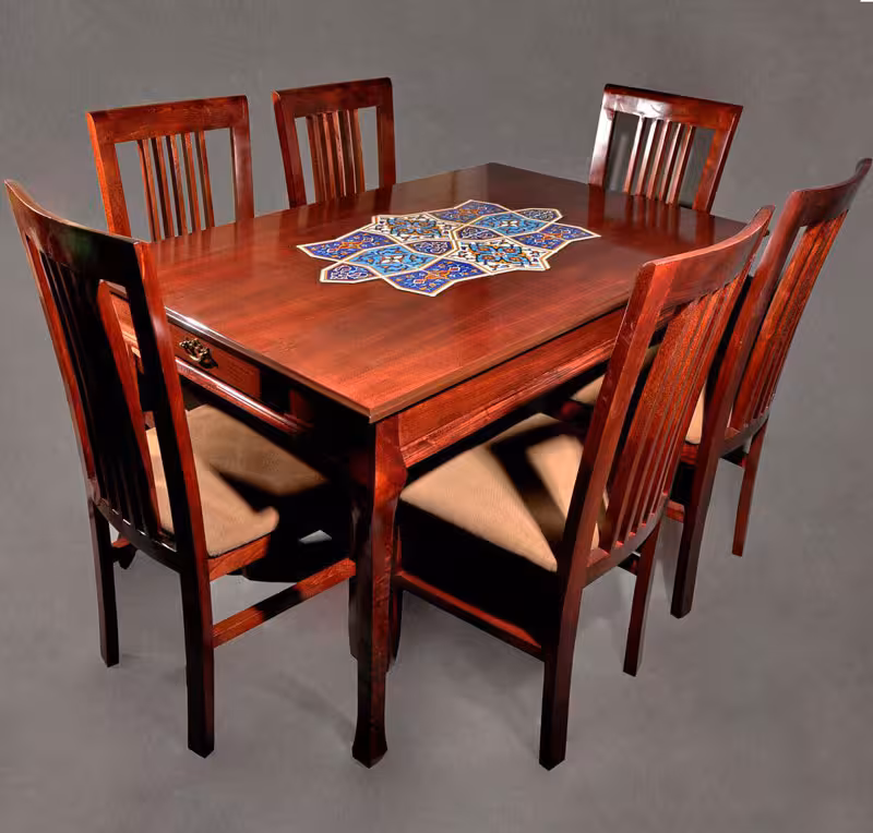 میز تک ناهارخوری مستطیل شش نفره رایکا بدون صندلی HEDI-37A