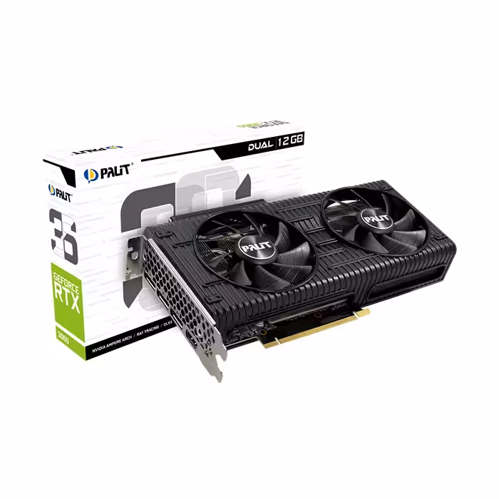 کارت گرافیک پلیت GeForce RTX 3060 DUAL 12GB