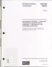 خرید و دانلود نسخه کامل کتاب QR Code bar code symbology specification - ISO/IEC 18004:2015