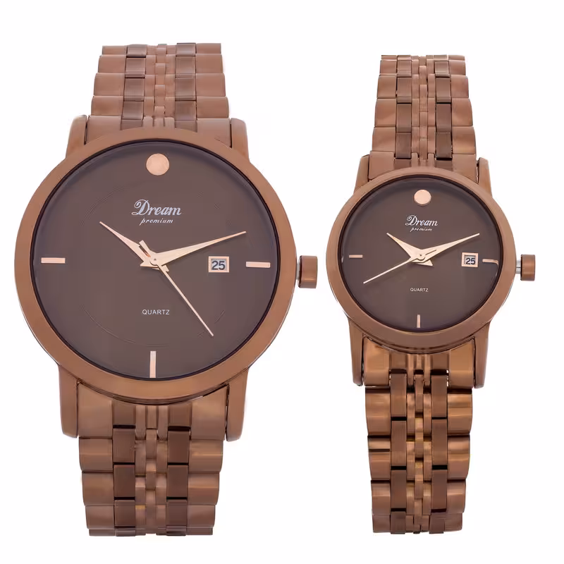 ست ساعت مچی عقربه ای زنانه و مردانه دریم مدل D2380AD-13