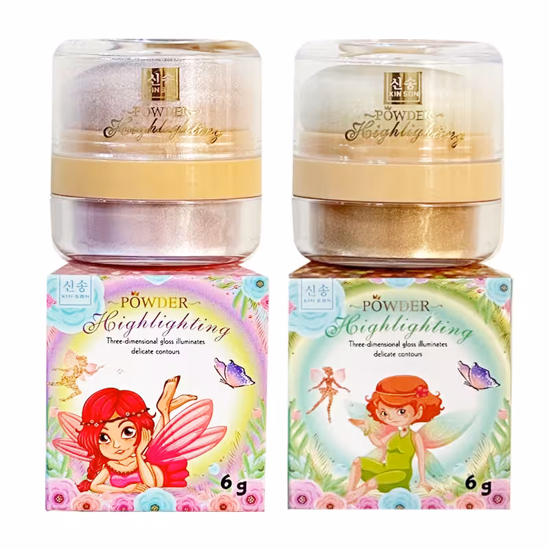 هایلایتر پددار شاین powder highlighting