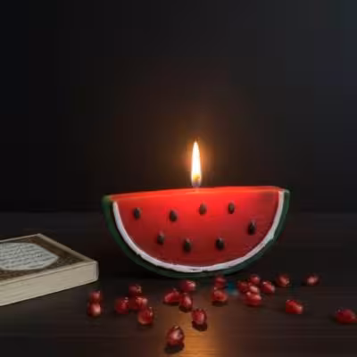 شمع هندوانه قاچ