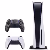 PlayStation 5 دیسک خور   دوال سنس خاکستری ارتشی