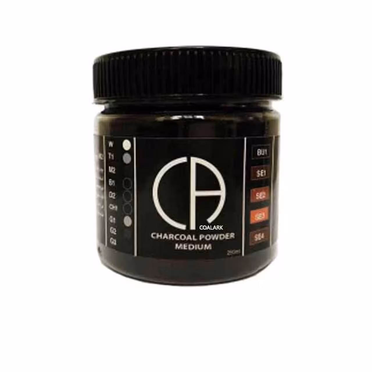 پودر زغال کلارک کد M2 حجم 250 میلی لیتر