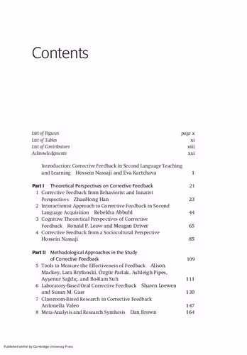 خرید و دانلود نسخه کامل کتاب The Cambridge Handbook of Corrective Feedback in Second Language Learning and Teaching