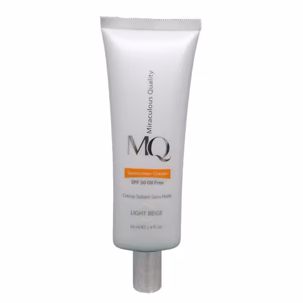 کرم ضد آفتاب فاقد چربی ام کیو SPF 50 حجم 55 میلی لیتر