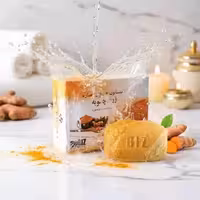 پک 3 عددی صابون دست و صورت زردچوبه برای رفع کدری پوست