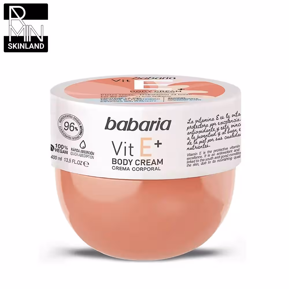 کرم بدن باباریا حاوی ویتامین E حجم 400ml