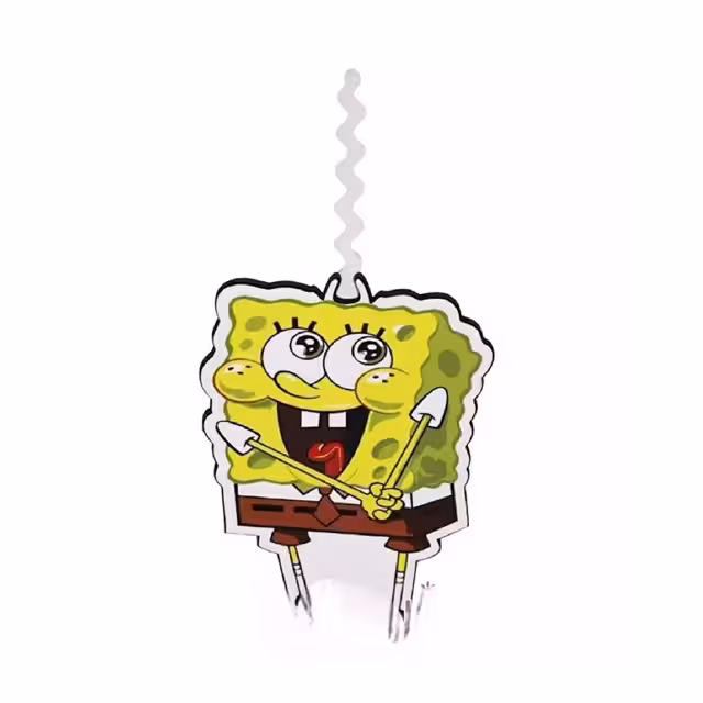 شمع مدل تاپردار طرح باب اسفنجی