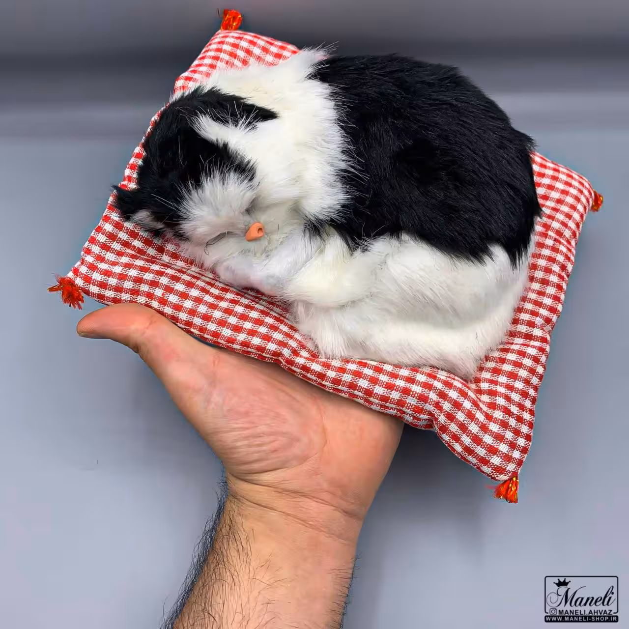 عروسک گربه خوابیده 20 سانتی | 14020318