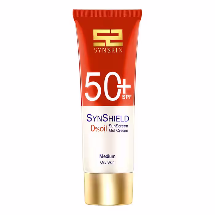 ژل‌کرم ضد آفتاب فاقد چربی spf50حجم 50میلی لیتر ساین اسکین Synskin