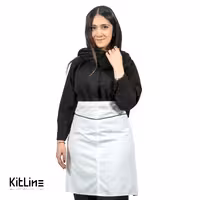 نیم پیشبند ترگال سفید با مغزی مشکی پوشاکو