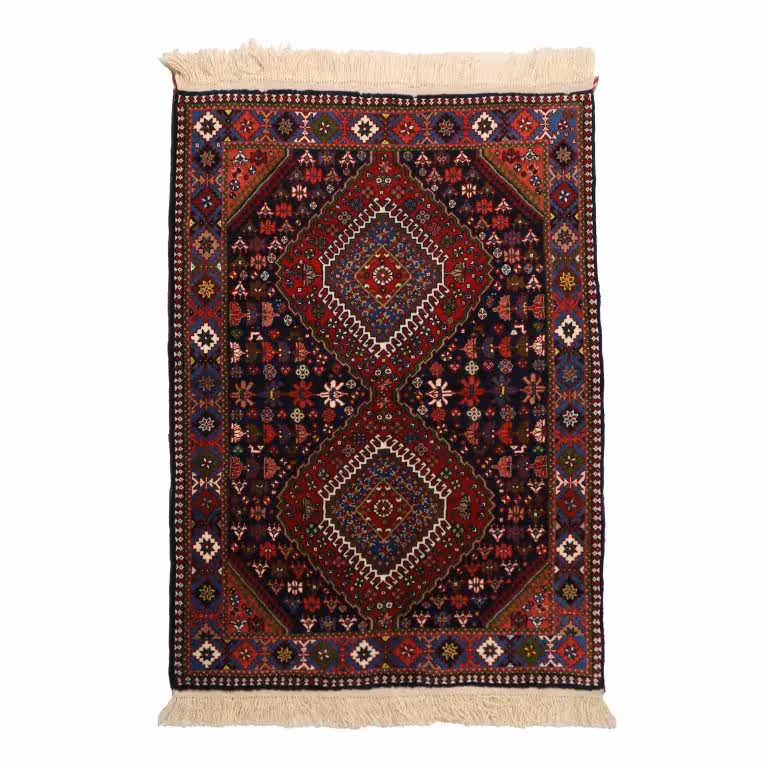 فرش دستباف یک و نیم متری مدل یلمه کد 4030373