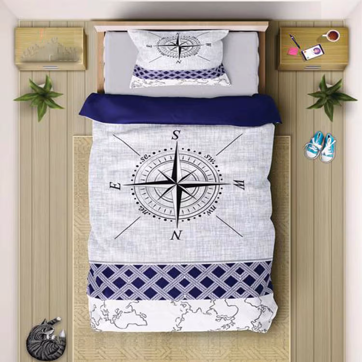 سرویس روتختی سه بعدی چیداری مدل 6053