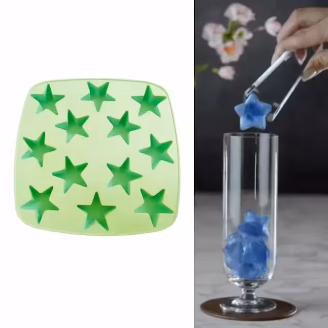 قالب یخ سیلیکونی طرح ستاره