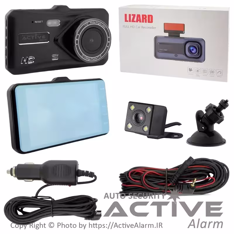 قیمت دوربین ثبت وقایع Lizard مدل V6 دو دوربین | 1404-07-10