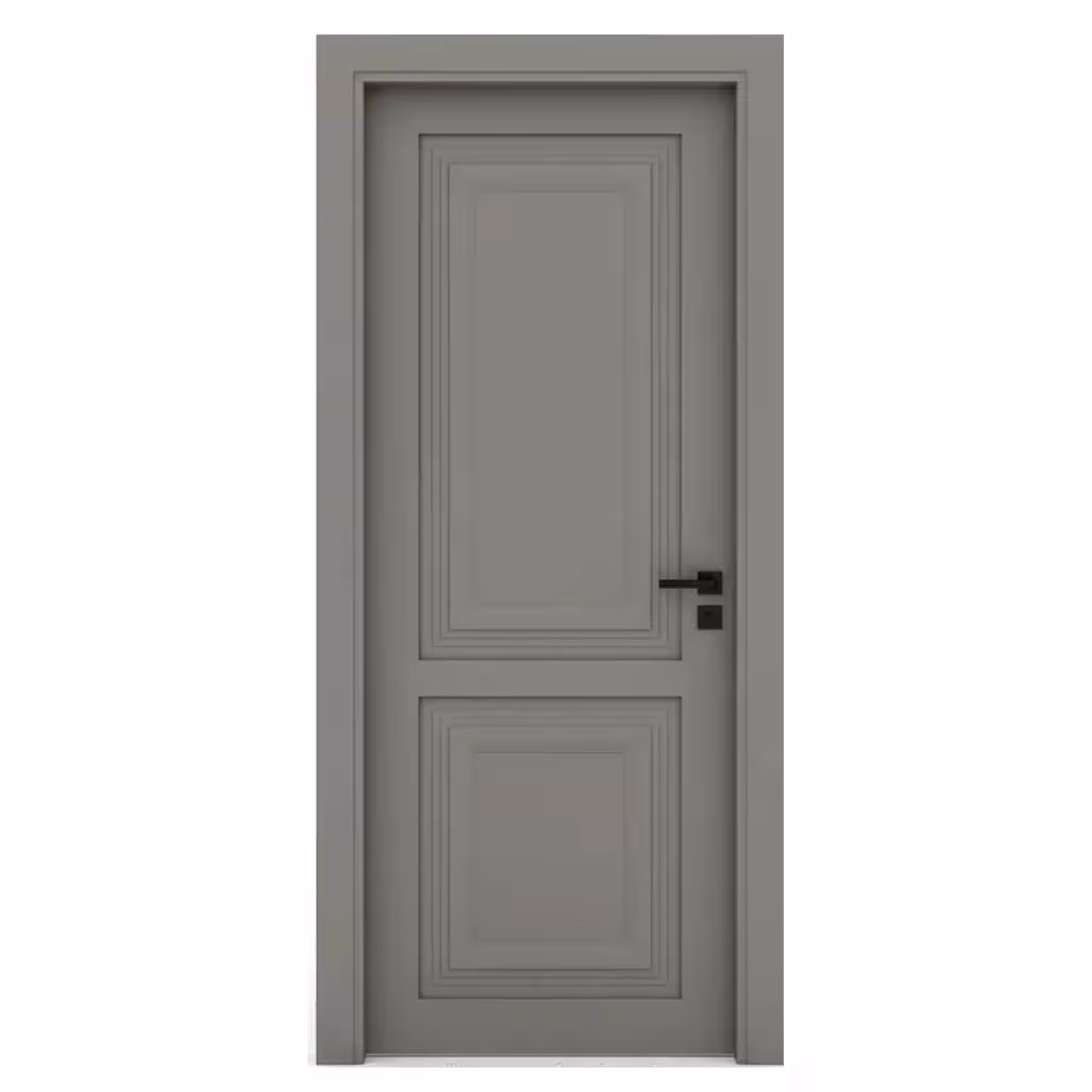 درب داخلی کلاسیک طوسی مدل پانل برجسته کد 30592