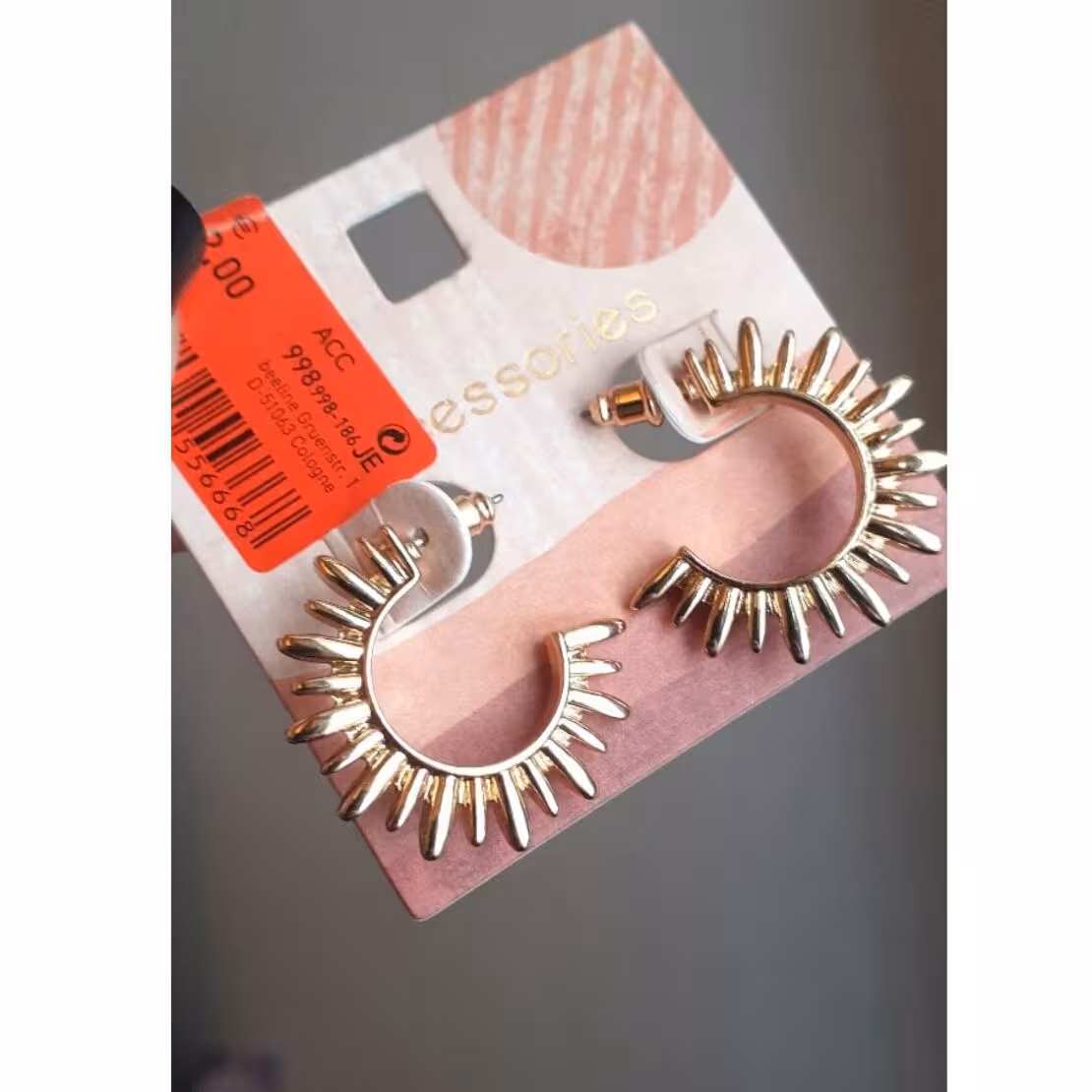 گوشواره حلقه ای گوشواره نیم حلقه گوشواره خورشیدی گوشواره آبکاری طلا