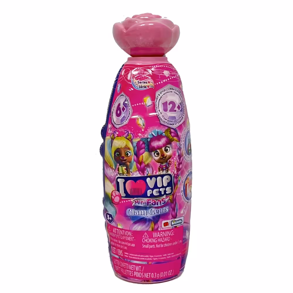 عروسک سوپرایزی Vip Pets مدل Mini Fans صورتی