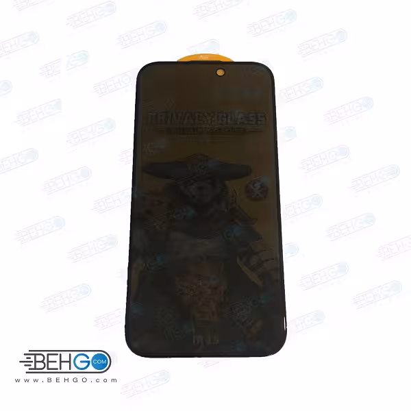 گلس خصوصی پرایوسی شیشه ای اپل حریم شخصی ایفون Anti Spy Privacy iPhone 15
