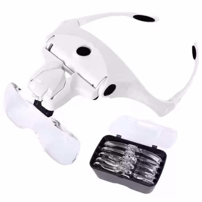 ذره بین پیشانی 5 لنز چراغدار شارژی مدل 9892B2C