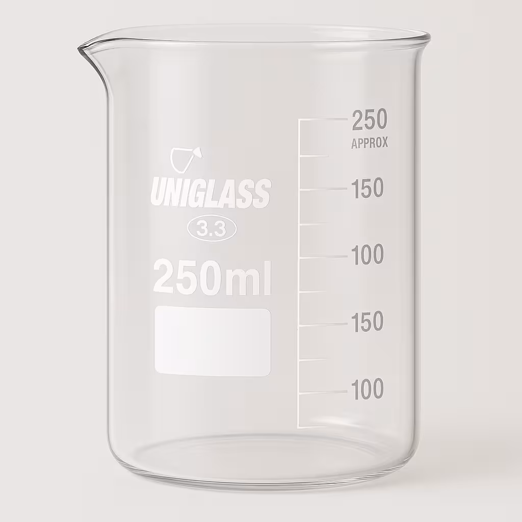 بشر شیشه ای 250 سی سی - یونی گلس