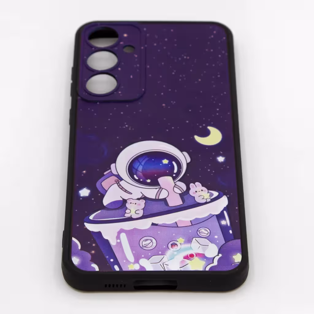 قاب کاور ژله ای طرحدار A55 آدم فضایی