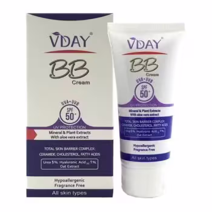 ضد آفتاب حاوی کرم پودر BB ویدی VDAY حجم 50 میلی لیتر