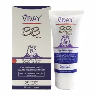 ضد آفتاب حاوی کرم پودر BB ویدی VDAY حجم 50 میلی لیتر
