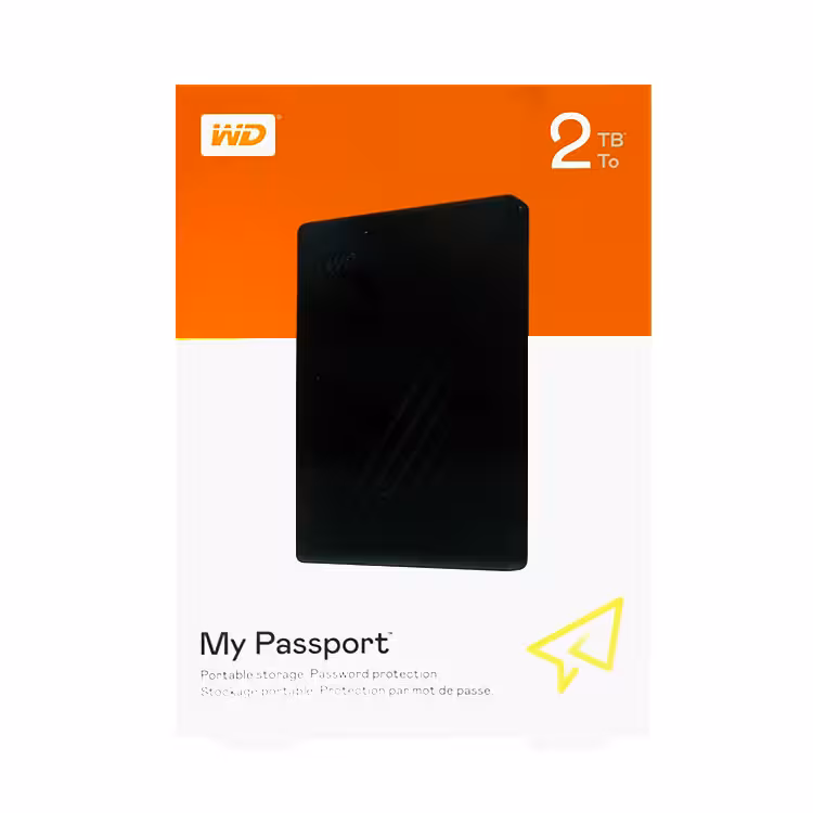 هارد اکسترنال وسترن دیجیتال مدل My Passport ظرفیت 2 ترابایت