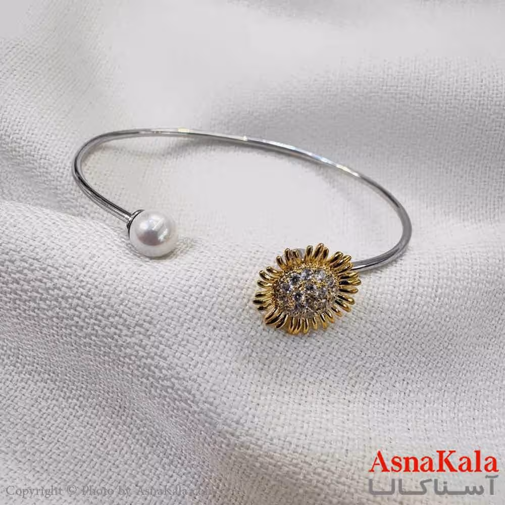 بنگل اسپرت استیل 316 مدل گل  اصل کد DSB18599W