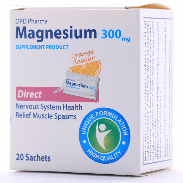 ساشه منیزیم 300 او پی دی فارما - MAGNESIUM