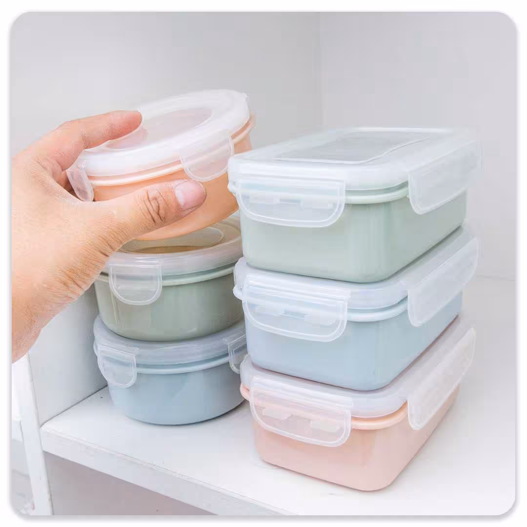 ظرف درب دار پلاستیکی