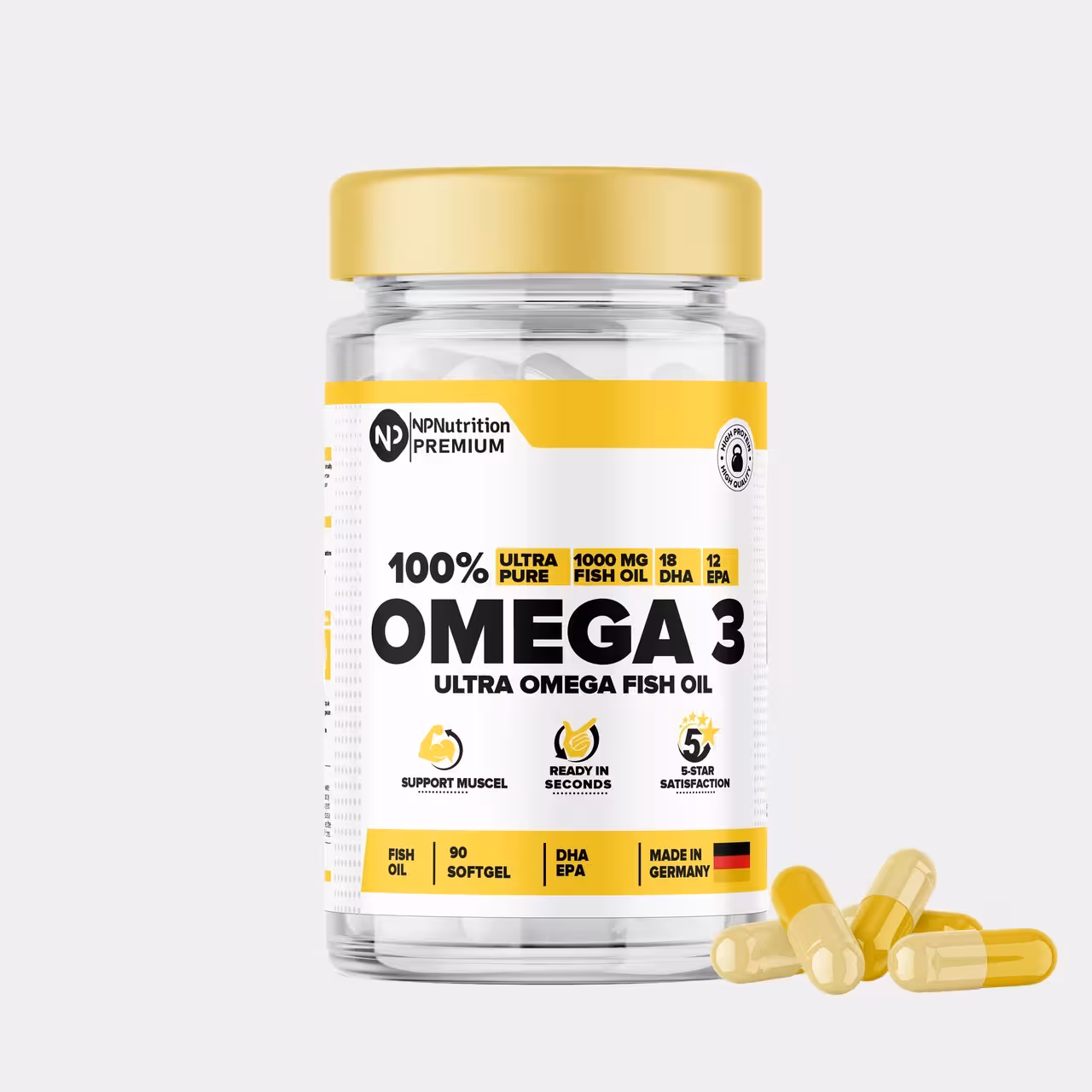 امگا 3 (90 کپسول‌ نرم ) ان پی نوتریشن