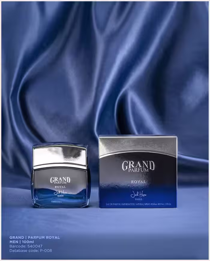 ادکلن گرند پارفوم رویال مردانه آبی Grand Parfum Royal Jack Hope