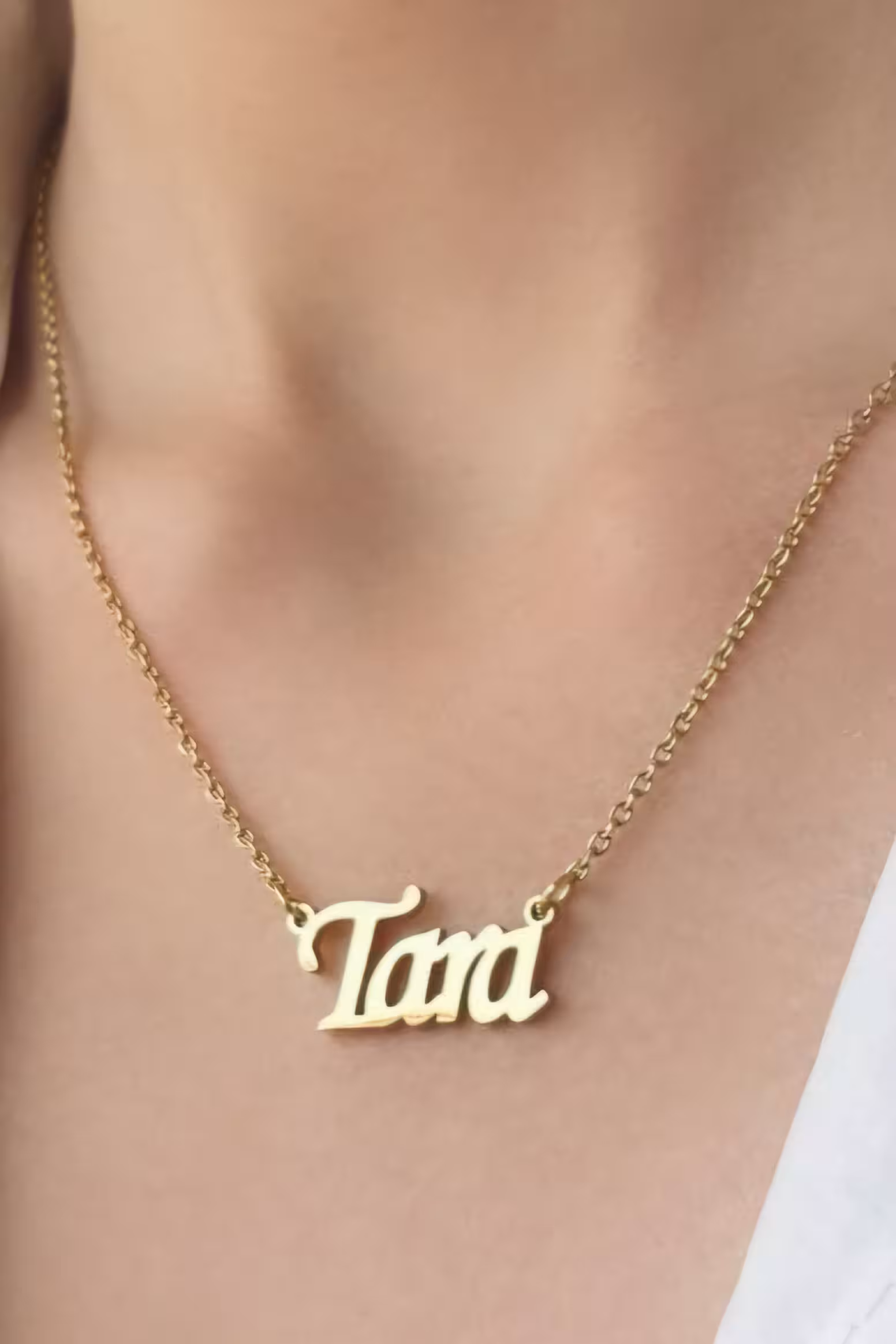 گردنبند استیل مدل اسم تارا